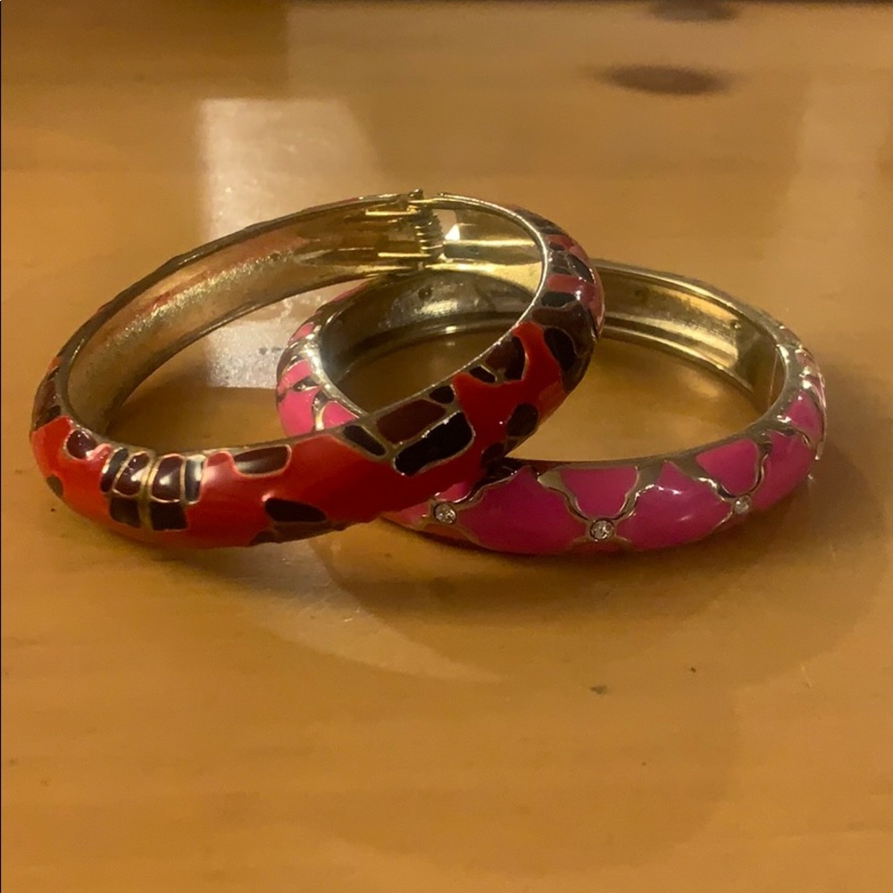 Enamel bracelets (set of 2)